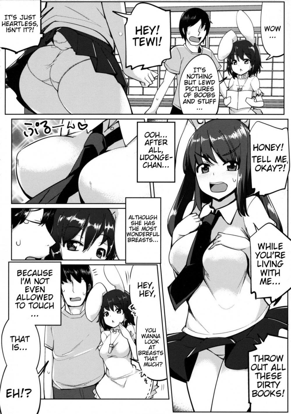 Hentai Manga Comic-Uwaki Shite Tewi-chan to Sex Shita-Read-4